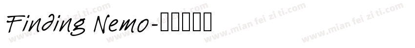 Finding Nemo字体转换
